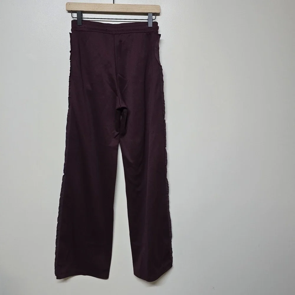 Tory Sport Maroon Tonal Ruffle‎ Track Jacket And Pants Sz XS Tory Burch Casual